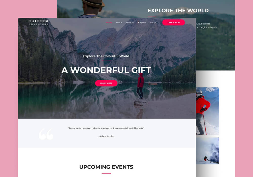 Wonderful Portfolio Landing Page